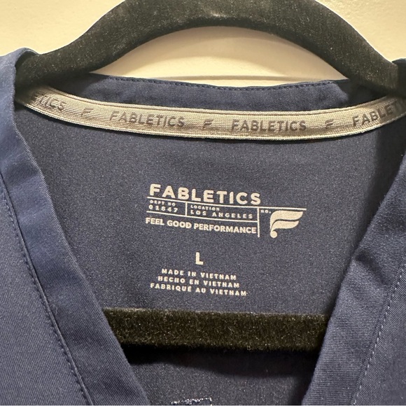 Fabletics Navy Scrub Top - Picture 3 of 3